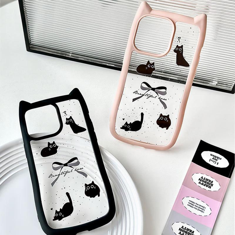 Creative Cat Ear iPhone16 Phone Case Compatible and Suitable for iPhone15 14 13plus/12/11promax