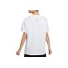 Nike SS23 Basketball Series CHBL Letter Logo Casual Crew Neck Pullover Short Sleeve T-Shirt With Drop Shoulder Women Tops White HF6161-100