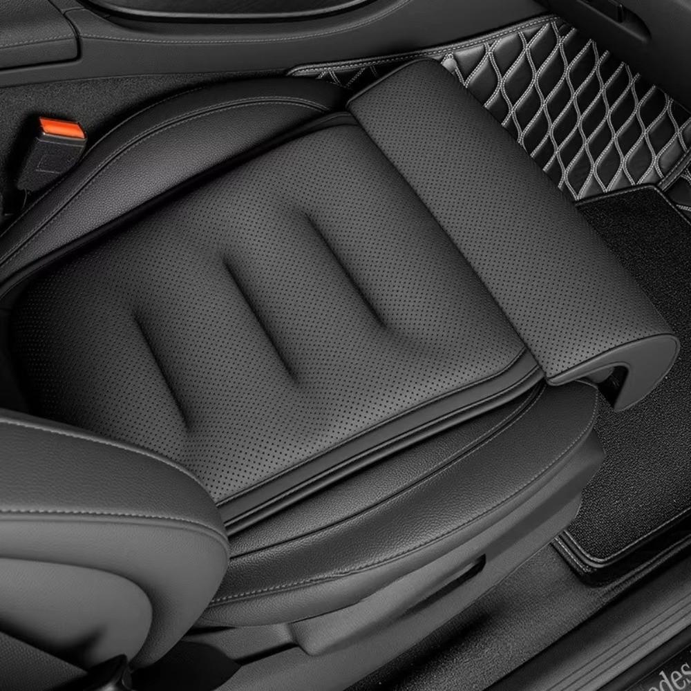 Suede Cover Car Seat Cushion Thick Padding Seat Extender New Memory Foam Leg Support