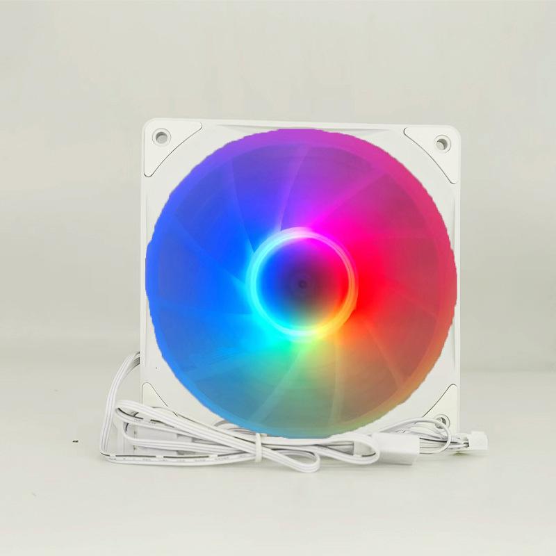 12cm RGB LED Ultra-Quiet Desktop Computer Chassis Cooling Fan