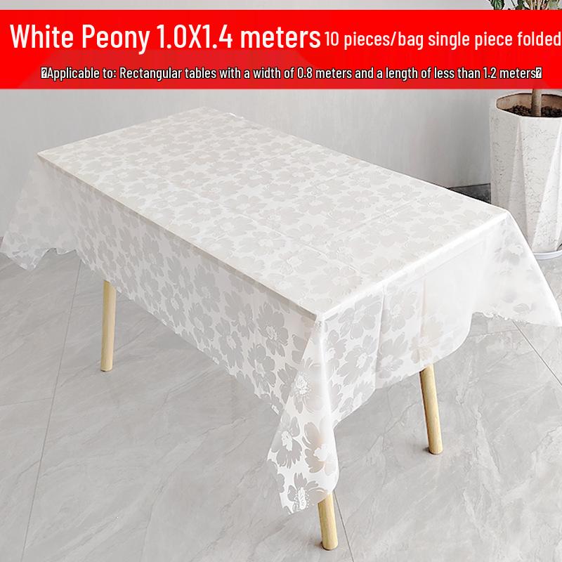 Waterproof Floral Print Tablecloth - Fresh, Rectangular Disposable Cover for Kindergarten Parties
