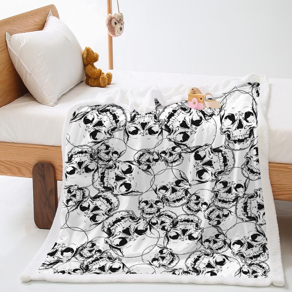 Cartoon Butterfly Blanket 2D Digital Printing Thickened Blanket Lamb Fleece Crystal Fleece Blanket