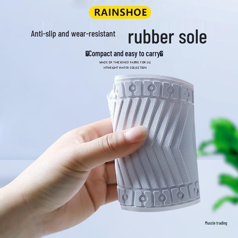 Adult Waterproof Non-Slip High-Top Rain Shoe Covers for Men & Women - Thickened, Wear-Resistant, Fashionable Rain Boots