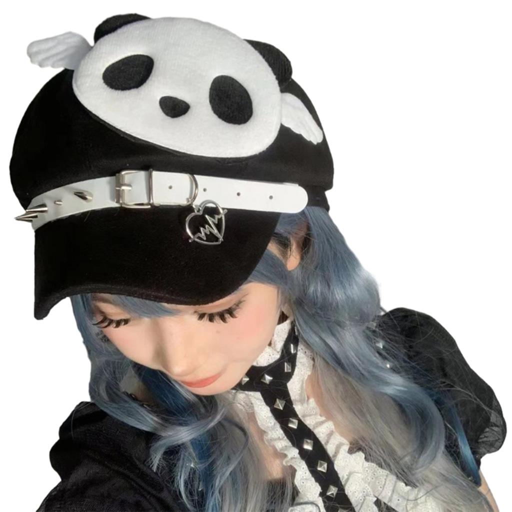 Womens Anime Fashion Newsboy Hats Wool Visor Beret Cabbie Caps Ladies Beret Hat Spring Autumn Short Brim Hat