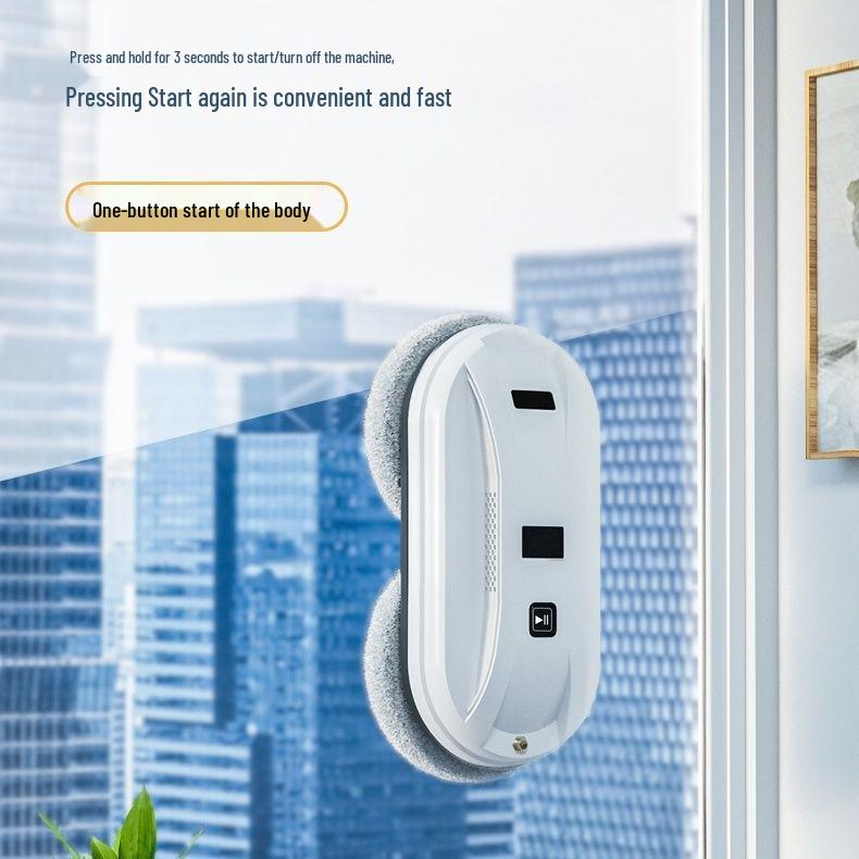 High-Rise Intelligent Window Cleaning Robot with Automatic Spray and Remote Control