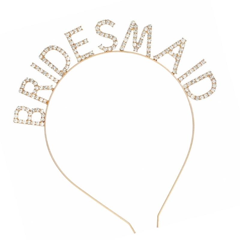 Sparkling Crystal Headpiece Bride to Be Crystal Tiaras for Pageant Proms Hair Jewelry with Elegant Rhinestones
