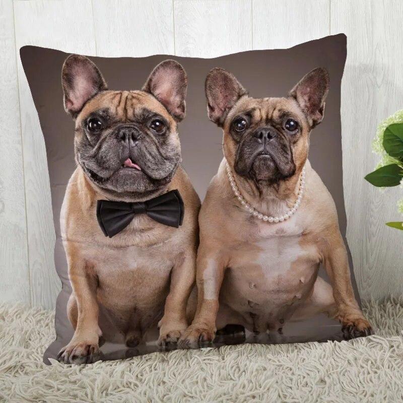 Pillowcase Bulldog  Modern Home Living Room Decoration
