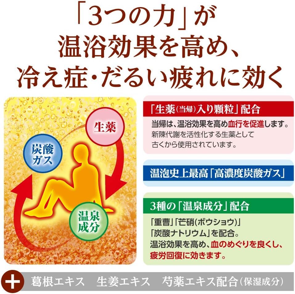 Medicated Quasi-Drug 3 Box Set Warm Bubble Carbonated Bath Additive Herbal Plus Scent Japanese Herbs Promotes Blood Circulation (Fatigue Recovery Pain