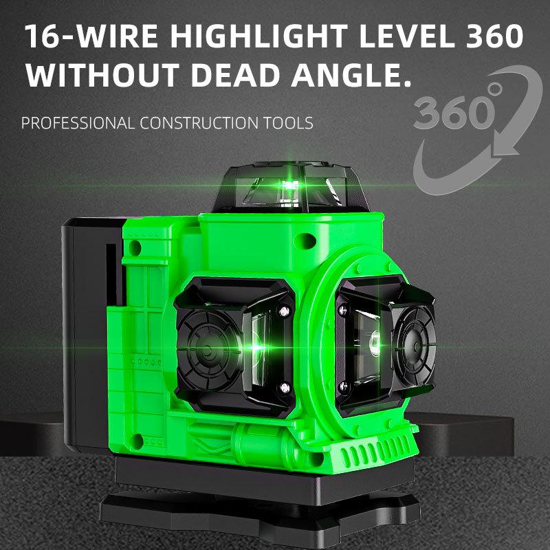 4D16 Green Laser Level for Outdoor Use - High Precision Mini Level Tool