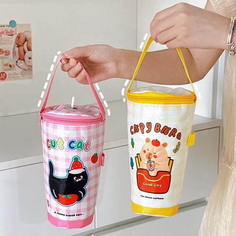 Portable Insulated Water Cup Cover For Summer Coffee Ice Cup Protection Bag Large-Capacity Universal Water Bottle Storage Bag