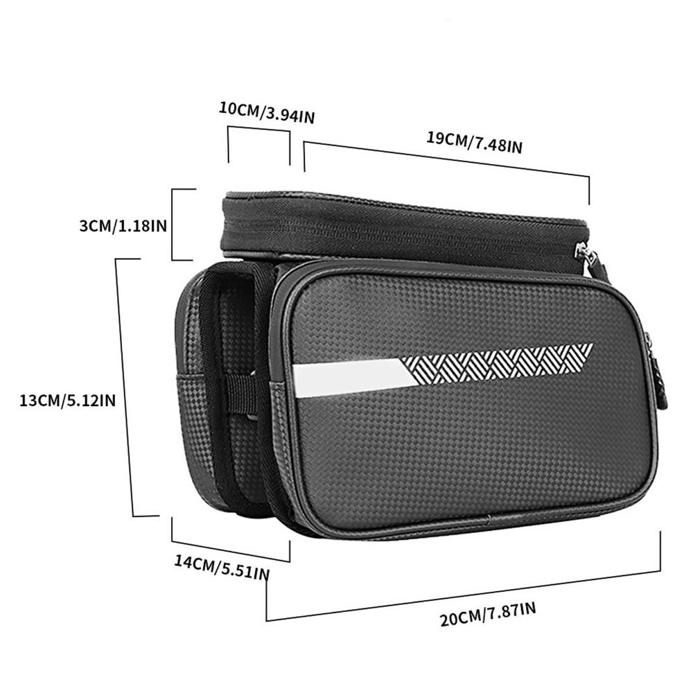 Multifunction Cycling Phone Front Frame Bag Waterproof Cycling Top Tube Bag  Road Bike Cycling