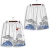Chinese Ocean Flamingo Bird Boxing Muay Thai Kickboxing Training Shorts Print Martial Art Boxer Unisex Men Women Fighting Fitness Sport Gym Workout
