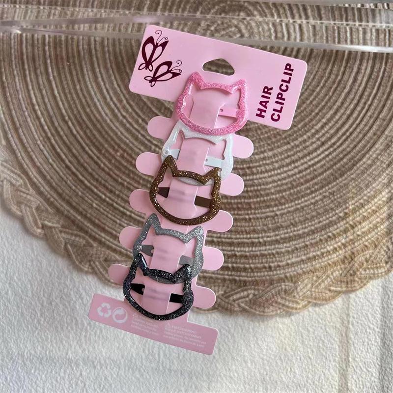 New Cartoon Cute Printed Hairpins Set Women Girls Child Hairgrips Hair Clips Pins Barrettes Accessories Hairclip Headdress