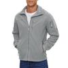 KEFITEVD Fleece Perfect for and Light Size 3XL Men's Jacket, Windproof, Hiking, Cycling, Military, Camping, Gray,