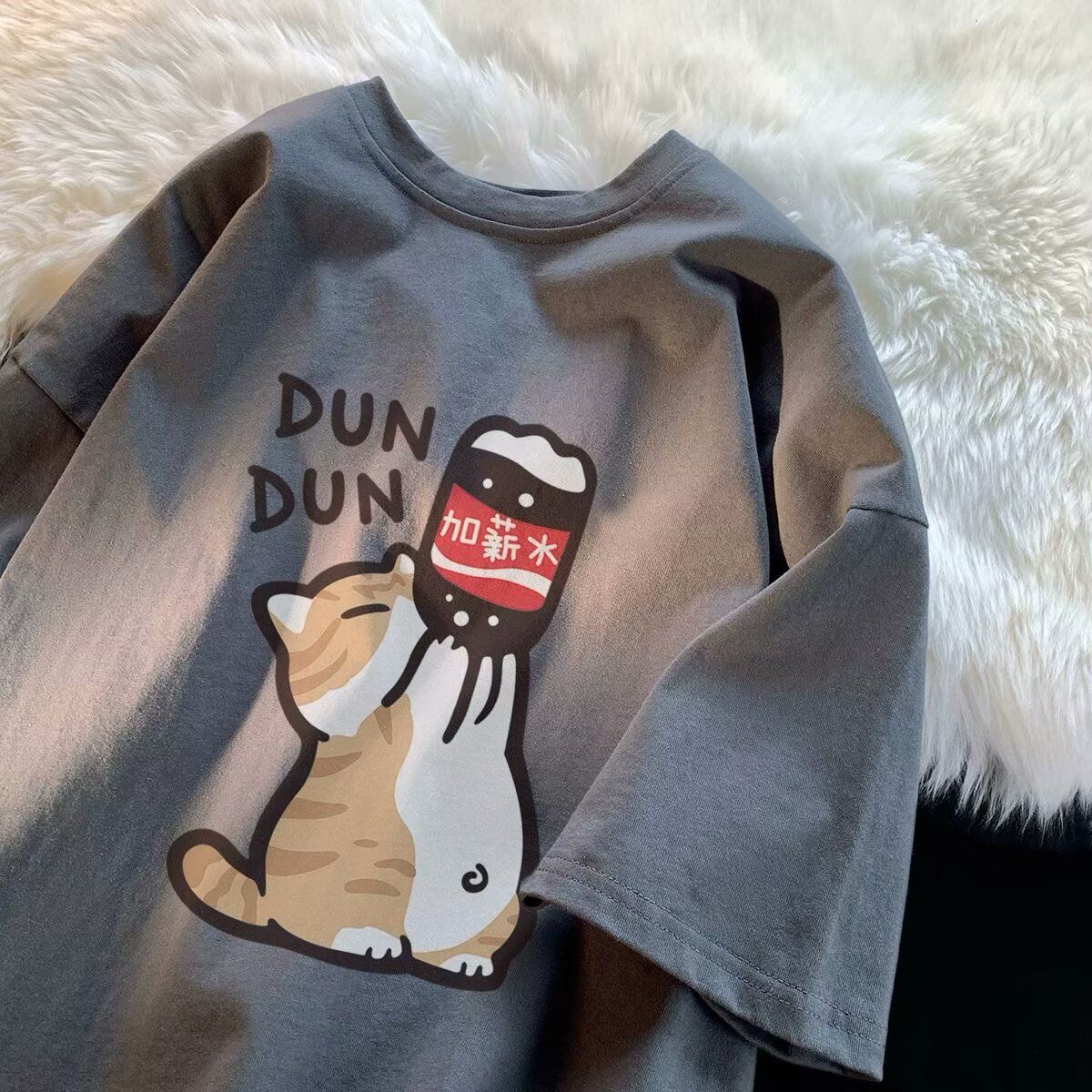 

Футболка с короткими рукавами, женская, хлопковая, с рисунком из мультфильмов, популярная летняя футболка с коротким рукавом XS