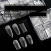 500Pcs Frosted False Nail Tips Half/Full Cover False Nail Tips Artificial Nail