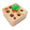 Wooden Pulling Radishes Toy Inserted Carrot Game Children Baby Education ToyPulling Radishes