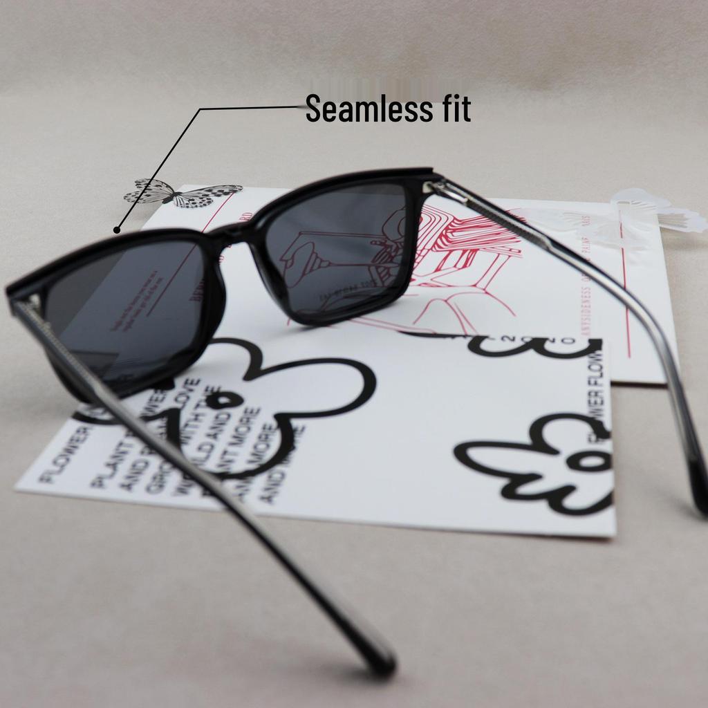 2507 Magnetic Polarized Sunglasses: Single Lens, Dual Use, Myopia Compatible, UV & Glare Protection for Men & Women