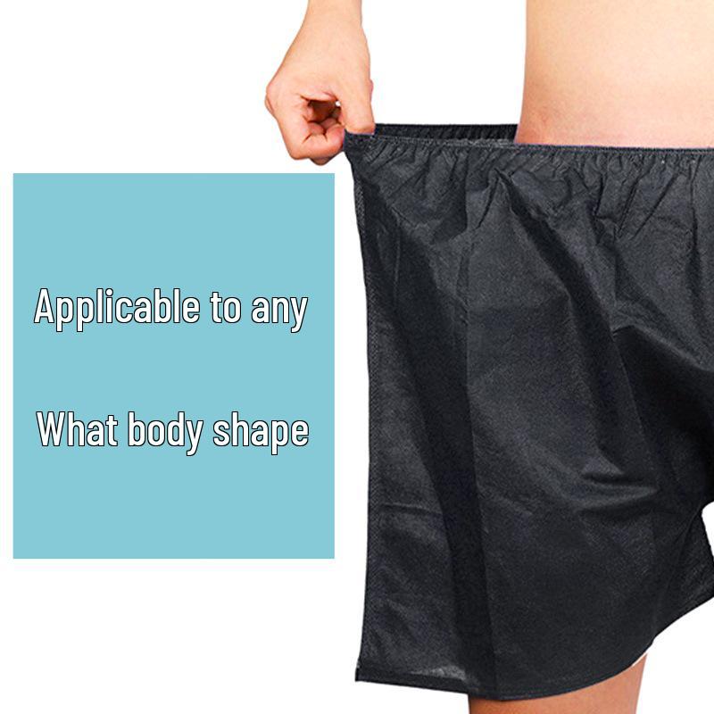 

Мужские одноразовые нетканые черные боксеры-брифы для спа и массажа Blue Extra Thick, 50 pcs/pack