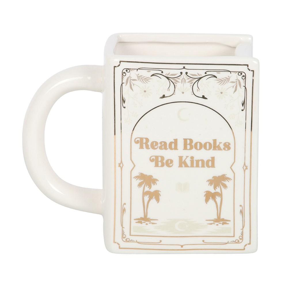 Something Different Read Books Be Kind Shaped Mug