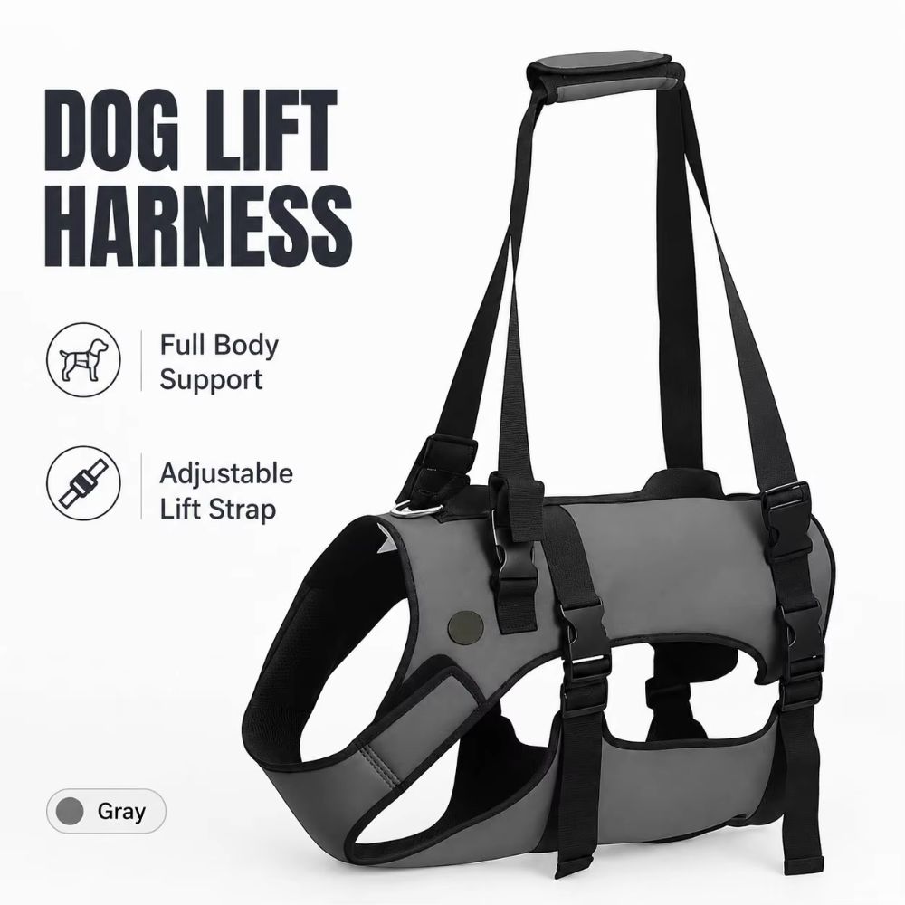 Adjustable Dog Rehabilitation Vest Padded Mobility Aid Vest Secure Dog Lift Harness Car Assistance
