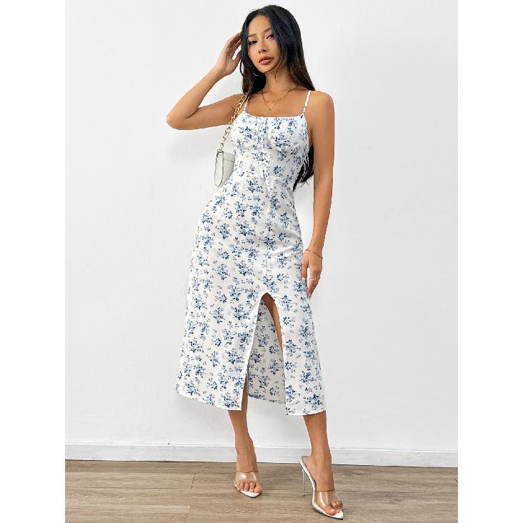 New Year Summer Vacation Beach Music Festival Commuting Work Comfortable Sexy Elegant Women'S Fashion Printed Dress