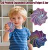 3D-Druck Erweitertes Sensorisches Fidget-Spielzeug Sternenmodell Visuelle Illusion Sechseck Wirbelnde Spiralen Ornamente Stressabbau Brettspiel