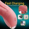 Realistic Tongue Licking Vibrator for Women G Spot Clitoris Nipple Stimulator Blowjob Vagin Massager Masturbator Sex Toys Adult with Heating Function