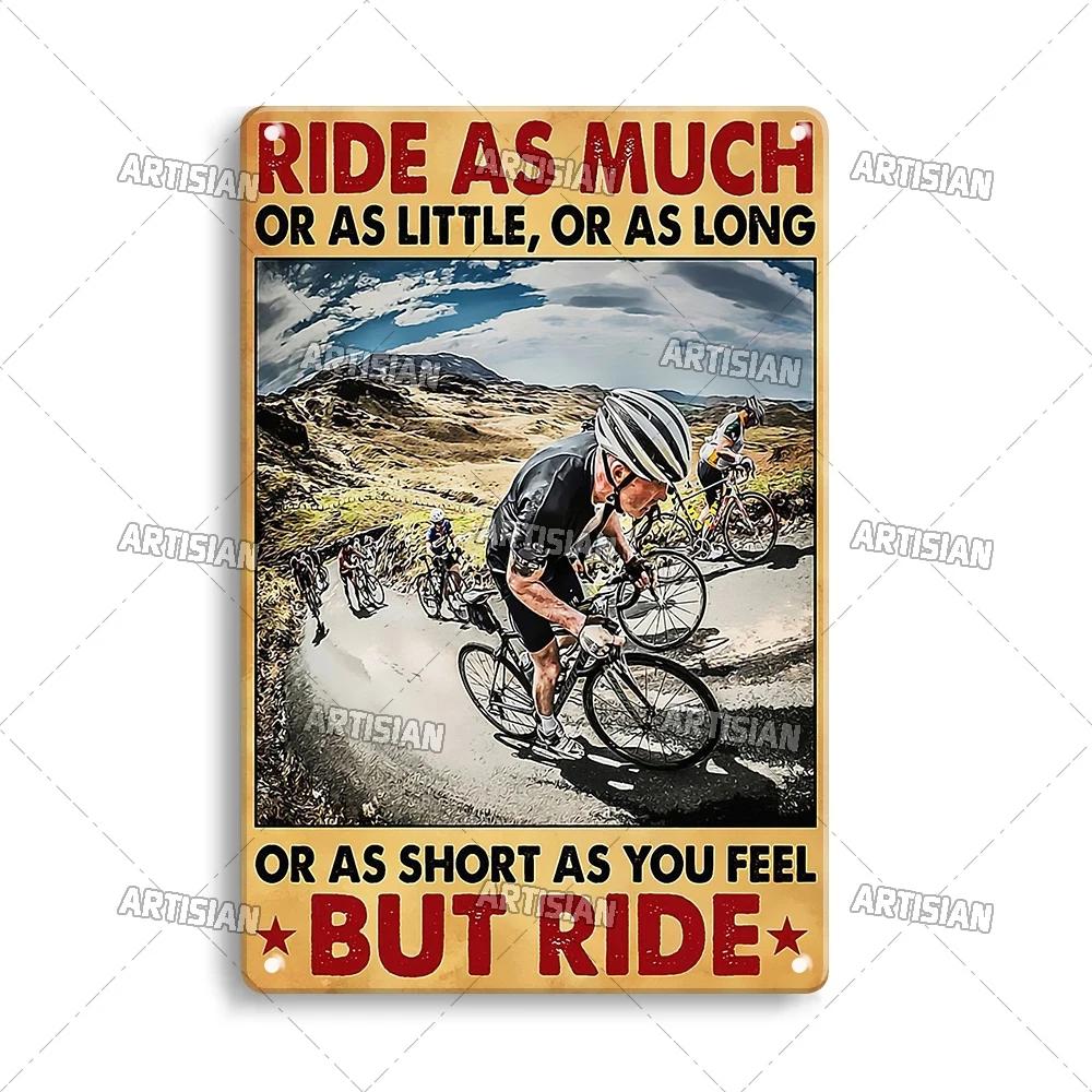 Artisian Cycling Metal Sign Bicycle Tin Plate Bike Decorative Plaque Sport Wall Decor Garage Bar Pub Club Hotel Cafe Kitchen