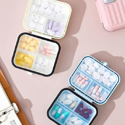 1 szt. Przenośny Mini Pojemnik na Leki Podróżny Siedmiodniowy Organizer na Tablet Pojemnik do Przechowywania Biżuterii Kompaktowy Dozownik Leków na Drogę