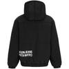 Calvin Klein Casual Hooded Color Block Reversible Printed Cotton Jacket Men Jacket Black ZM02043-BEH