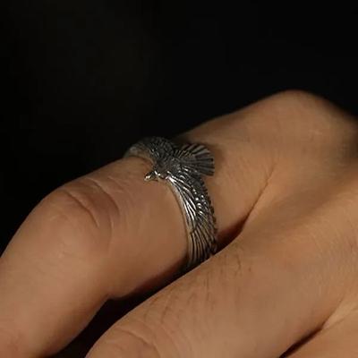 Personalized Retro Domineering Open Ring