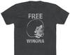 Δωρεάν T-Shirt Winona Vintage Look - Μελανζέ Μείγμα 50/50