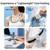 Bladeless Personal Cooling Clip Fan Rotatable Handheld Air Cooler  Indoor Outdoor Use