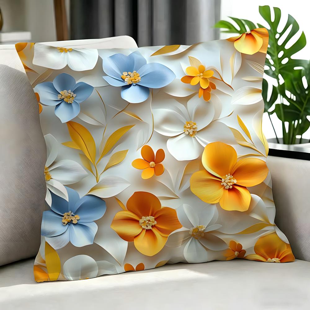 Art D Flowered Cushion Cover Cushion Cover Set Pcs X X X Pillowcase Decorative Sofa Home Decor