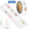 500PCS Christmas Tree Christmas Snowy Stickers Fun Stickers DIY Phone Case Laptop Water Cup Decoration Gift Stickers