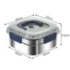 316Stainless Steel Salad Fruit Food Container Sealed Anti-Drip Large Capacity Lunch Box Camping Picnic Box For Fruit Salad Food