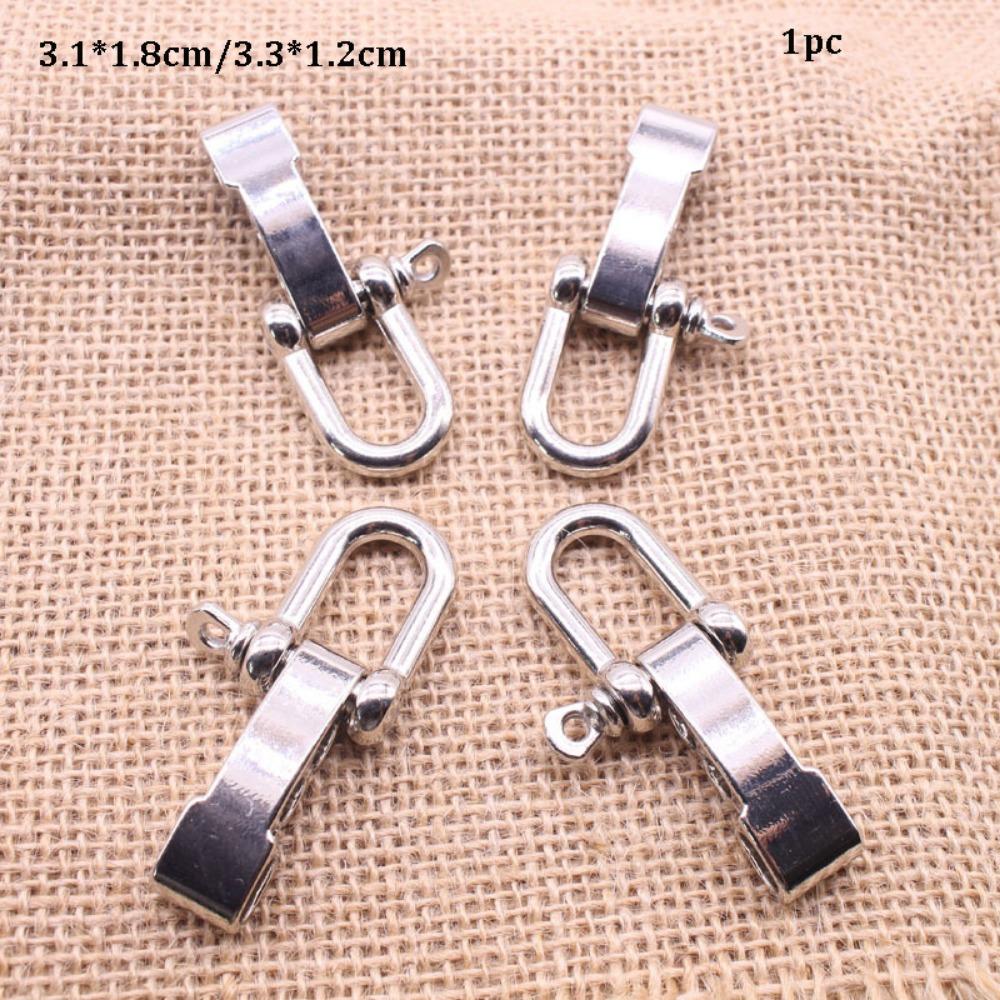 Zinc Alloy Rope Paracord Buckle Survival Bracelets O-Shaped Shackle  Outdoor Accessories