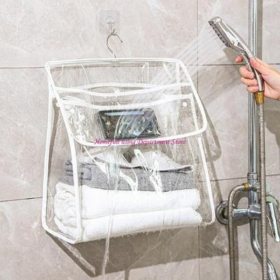 Transparent PVC Hanging for Bathroom Shower Waterproof Storage Bag