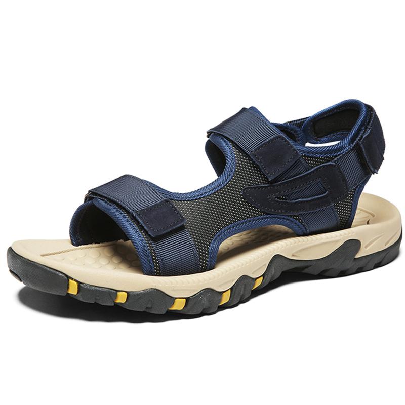 Men Sandals Summer Fashion Lightweight Casual Leather Bell Shoes Large Size 39 47 Comfortable
