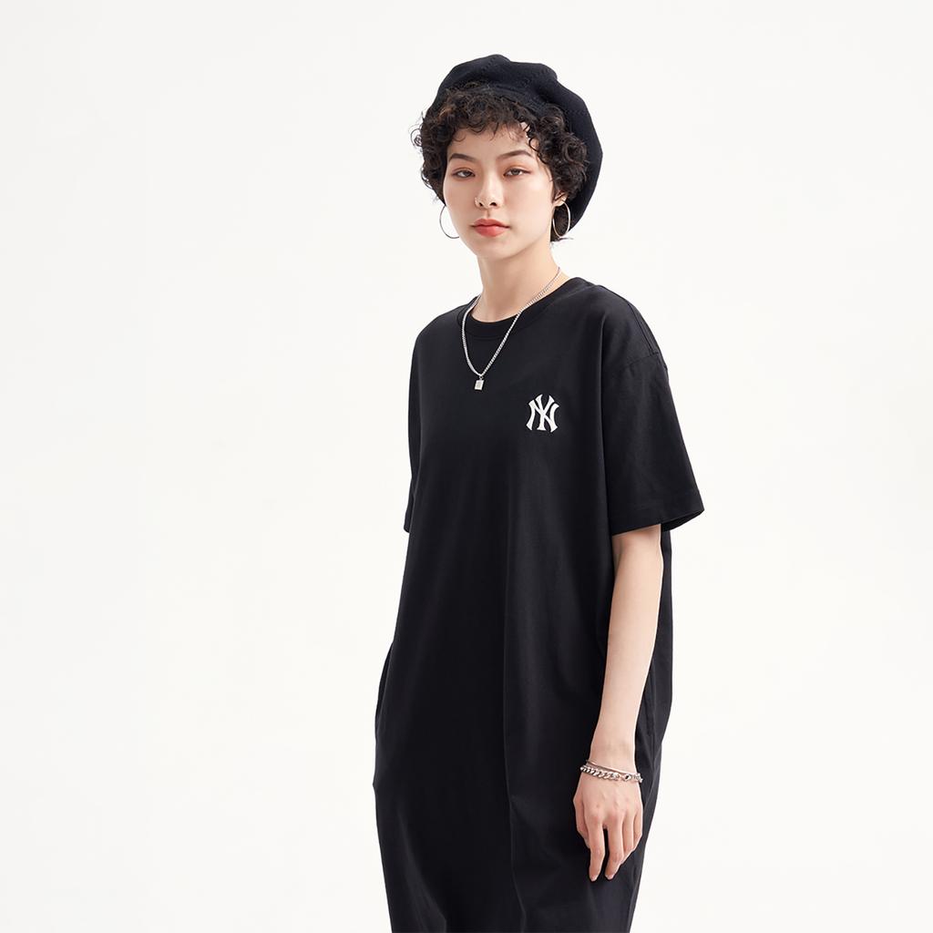 New MLB Short Sleeved Dresses Women's Black 3FOPB0233-50BKS