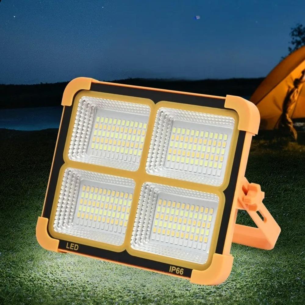 Super Bright Solar Handheld Spotlight - High Power Rechargeable LED Lantern for Outdoor Camping Garden - IP67 Waterproof