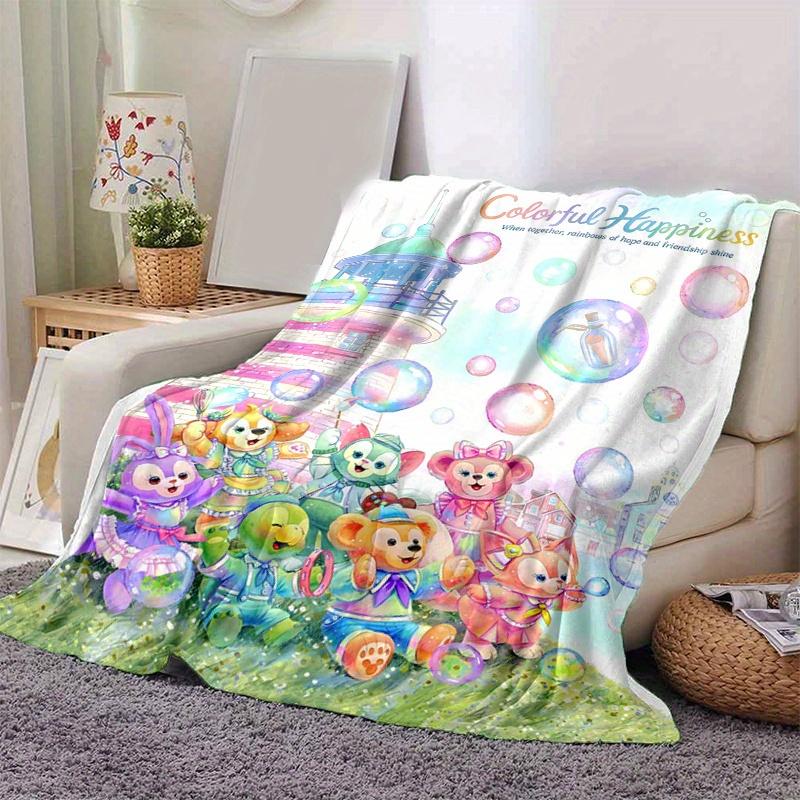 1 Stück, Duffy and Friends (4) Gemütliche Flanell-Kuscheldecke Perfektes Geschenk für Schlafzimmer, Wohnzimmer, Reisen, Camping, Auto