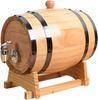 3L Wine Barrel with Oak Barrel Used for Aging Whiskey Barrel Whiskey Distributor Coffee Bar Decoration Oak Barrel