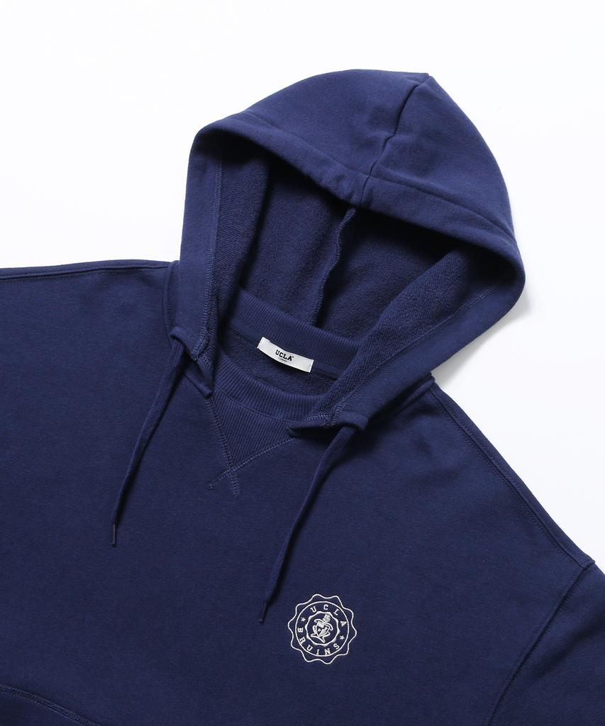 UCLA Unisex Preppy Seal Logo After Hoodie [Navy] (Ubalt41)