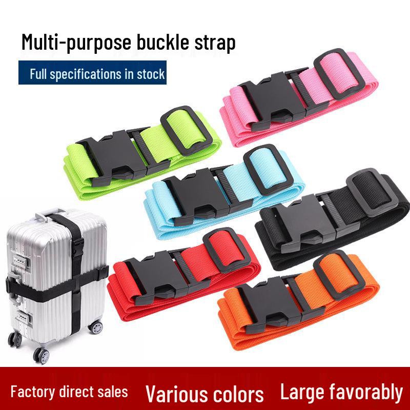 

Ремень для багажа с пряжкой для усиления чемодана и фиксации при путешествиях 160cm x 38mm оранжевый