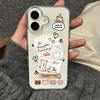 Transparent Magnetic Case with Label Bear Design for Apple iPhone 15 Pro Max and 16 Pro, AI Button Compatible