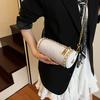 Premium Sense Cylinder Bag Women's 2025 Summer New Versatile Messenger Shoulder Bag Golden Ball Adjustable Chain Pillow Bag