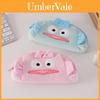 Pink And Blue Plush Pencil Bag With Big Capacity Kids Stationery Organizer For Students