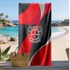 Asciugamano da Spiaggia con Stampa Calcio Bayer Leverkusen, Asciugamano Grande Morbido ad Asciugatura Rapida per Spiaggia Campeggio Nuoto
